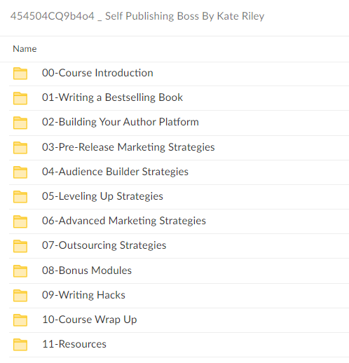 454504CQ9b4o4 Self Publishing Boss By Kate Riley 