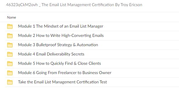 46323qCkM2ovh The Email List Management Certification By Troy Ericson