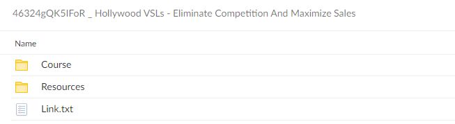 46324gQK5IFoR Hollywood VSLs - Eliminate Competition And Maximize Sales
